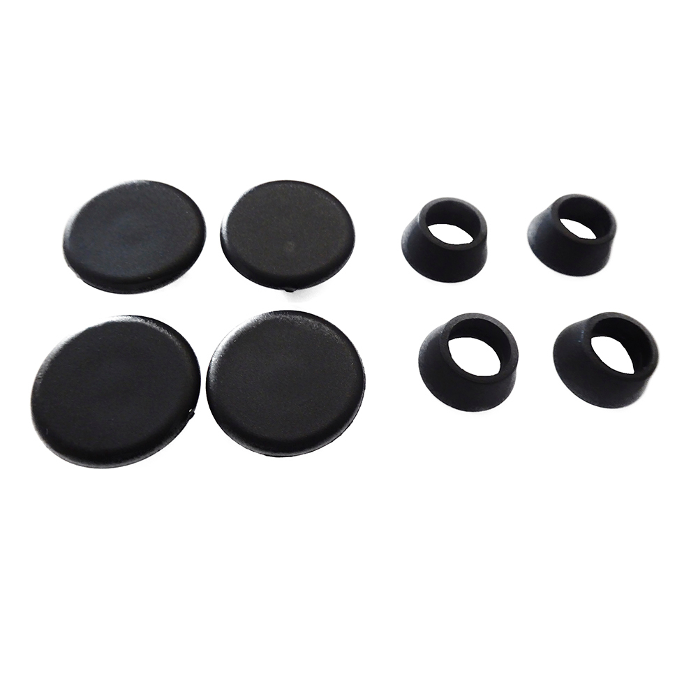 Felt slides set for Eames Plastic Chair DSR, DAR, DKR Vitra - black
