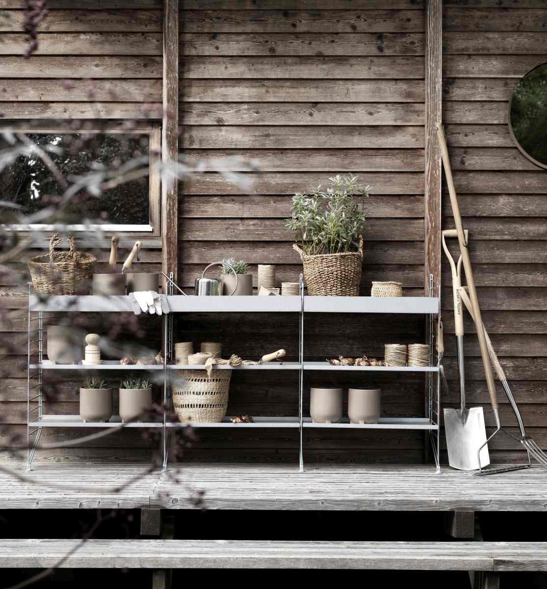 String Outdoor Floor Shelf System A String Furniture