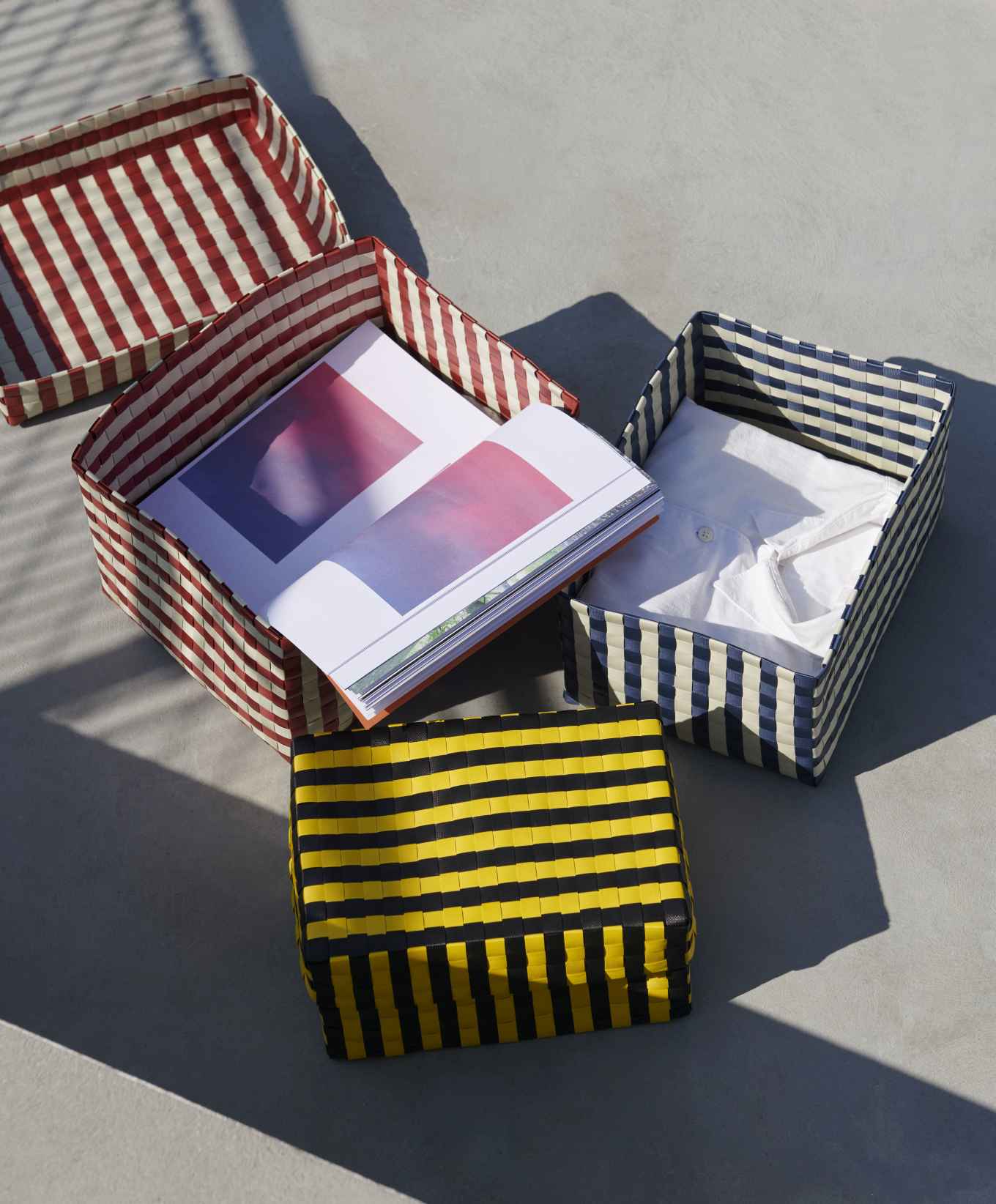 Maxim Stripe Box S Yellow and Black Hay SINGLE PIECES
