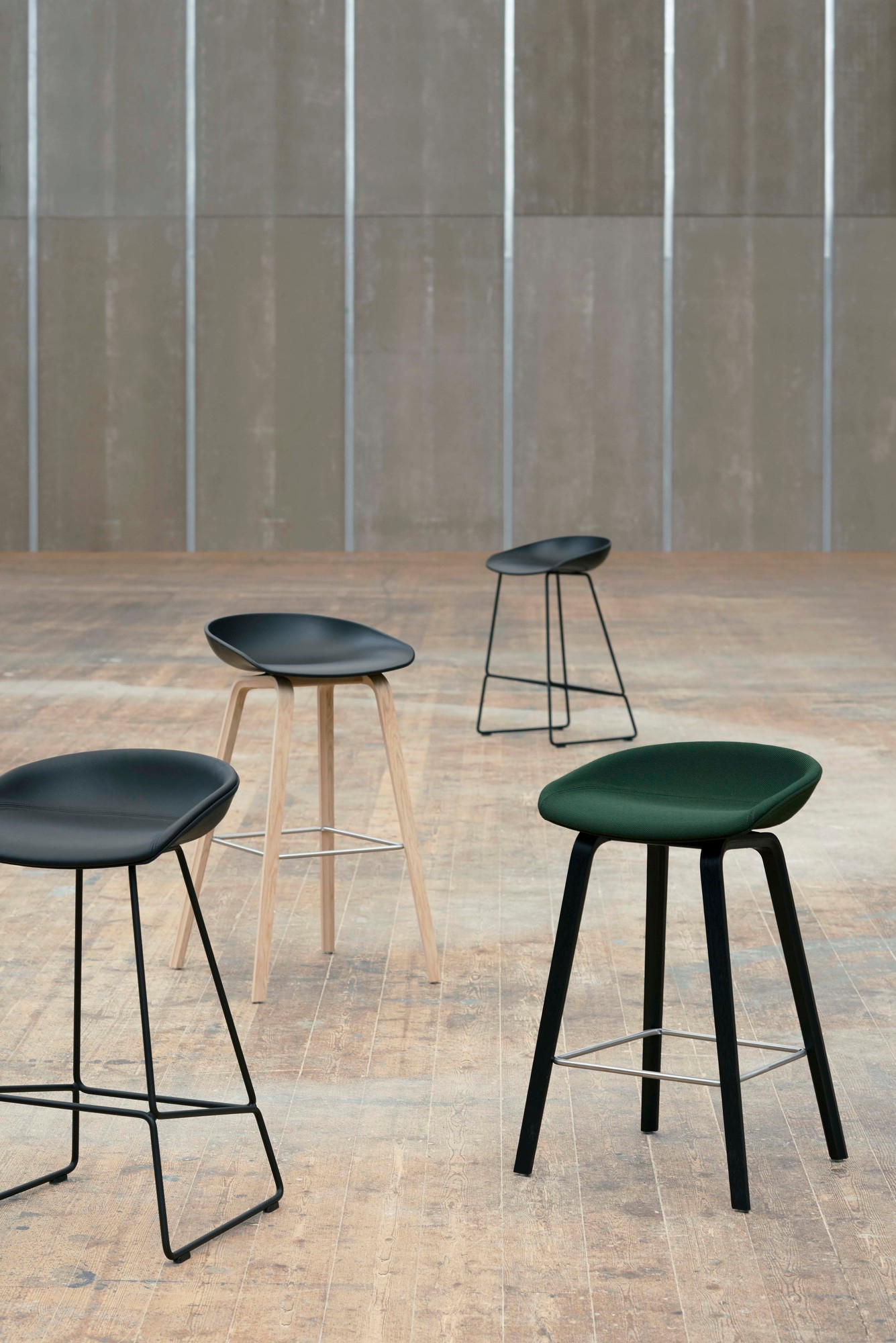 About a Stool AAS 39 / AAS39 Barstool with full upholstery Hay