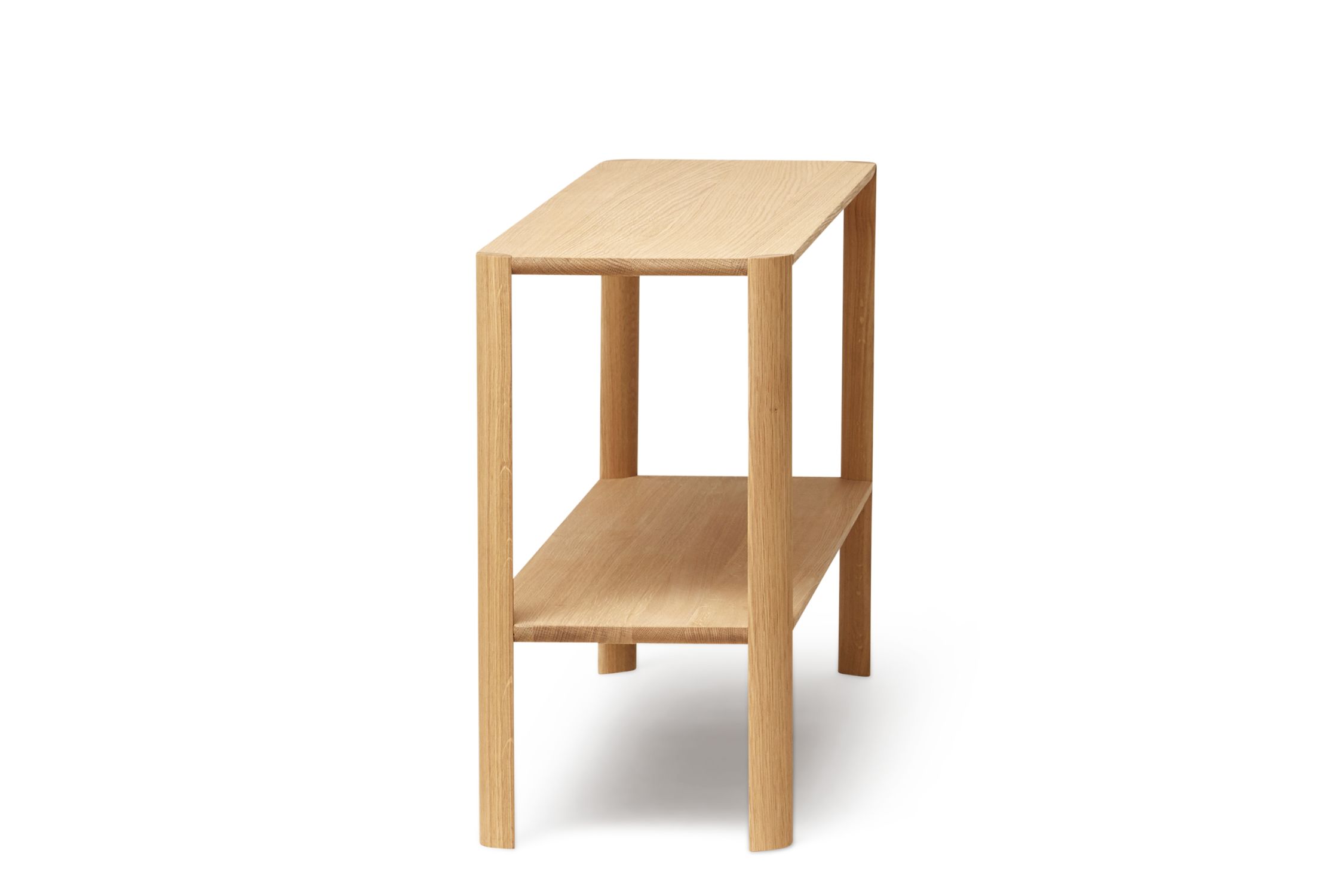 Leaf shelf 1x2 oak white oiled Form & Refine