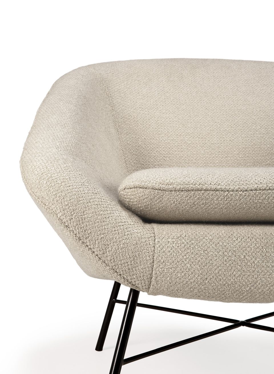 Barrow Lounge Chair off white Ethnicraft