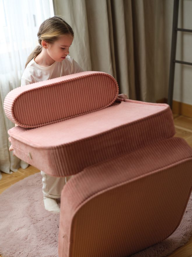 Children's folding chair Wigiwama Pink Mousse