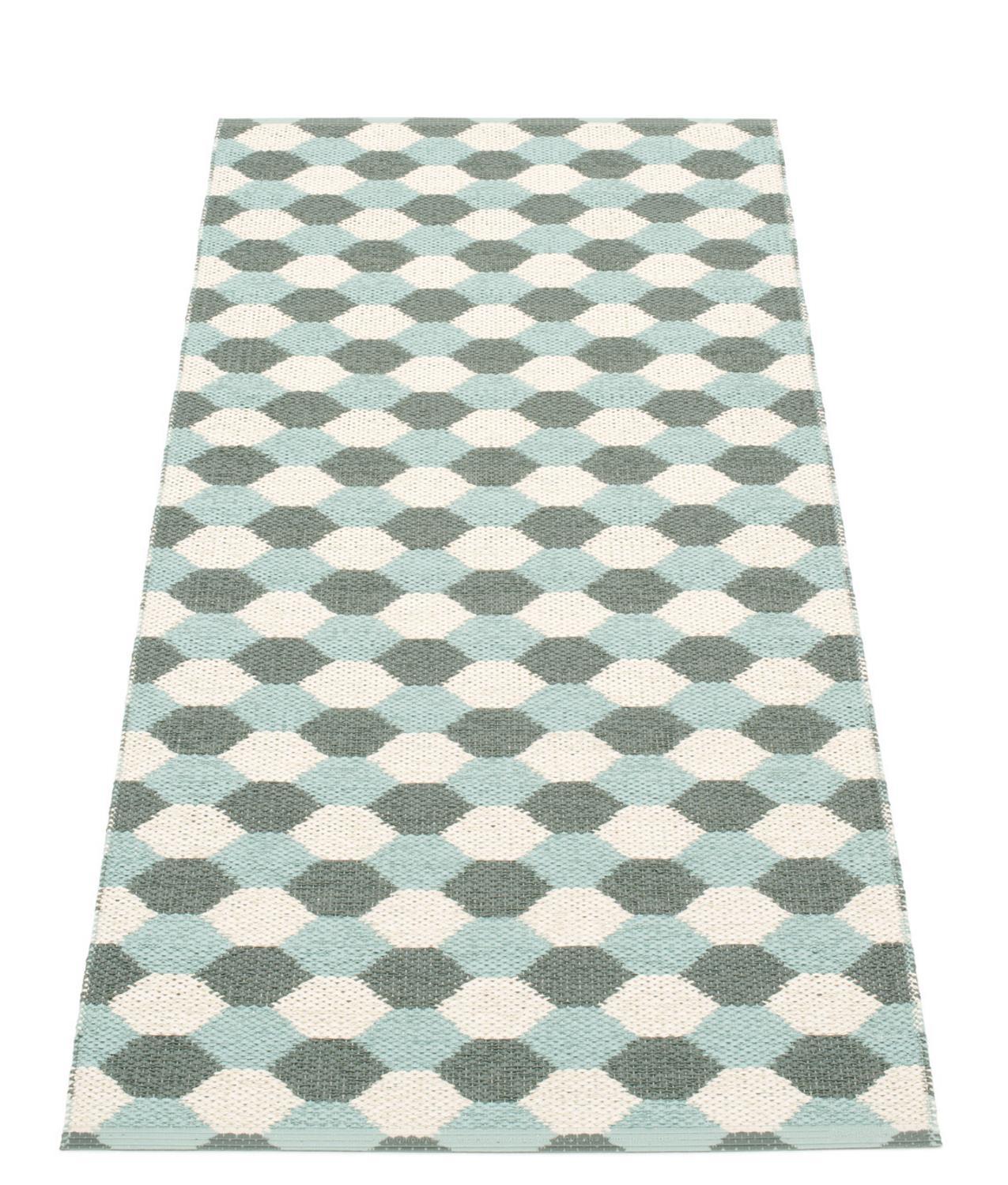Dana plastic carpet 70x160 ocher Pappelina