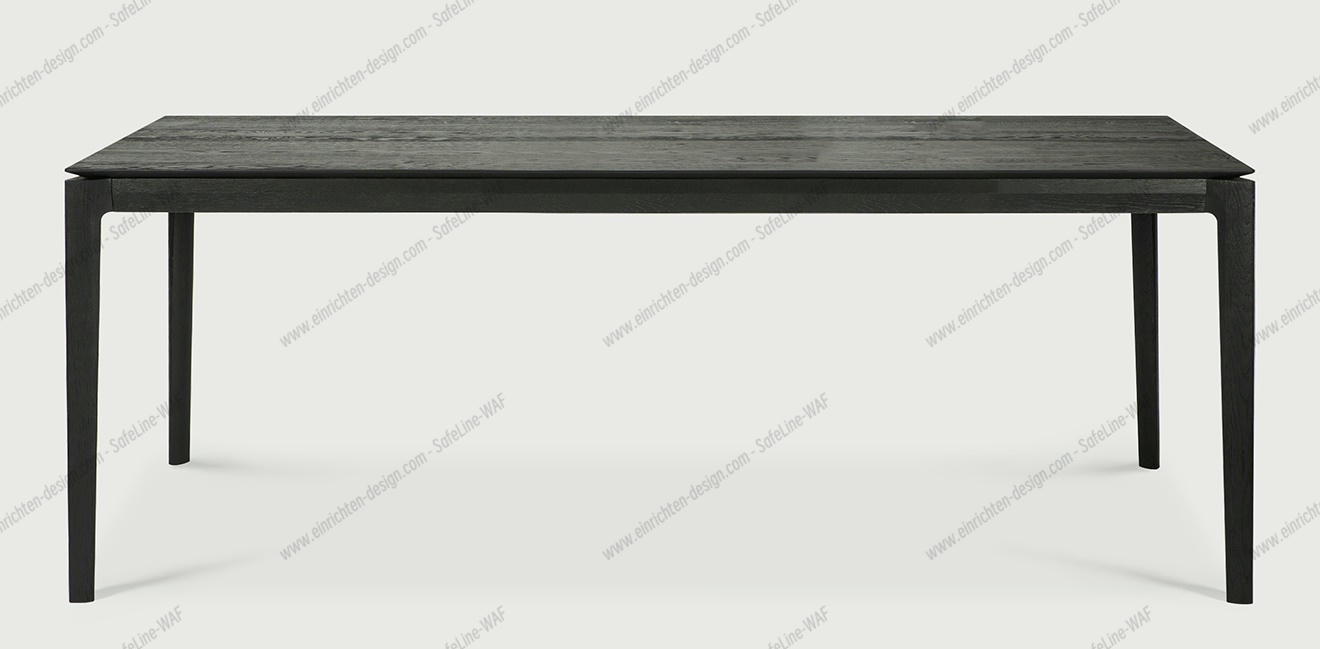 Bok extendable Table oak black - rectangular Ethnicraft