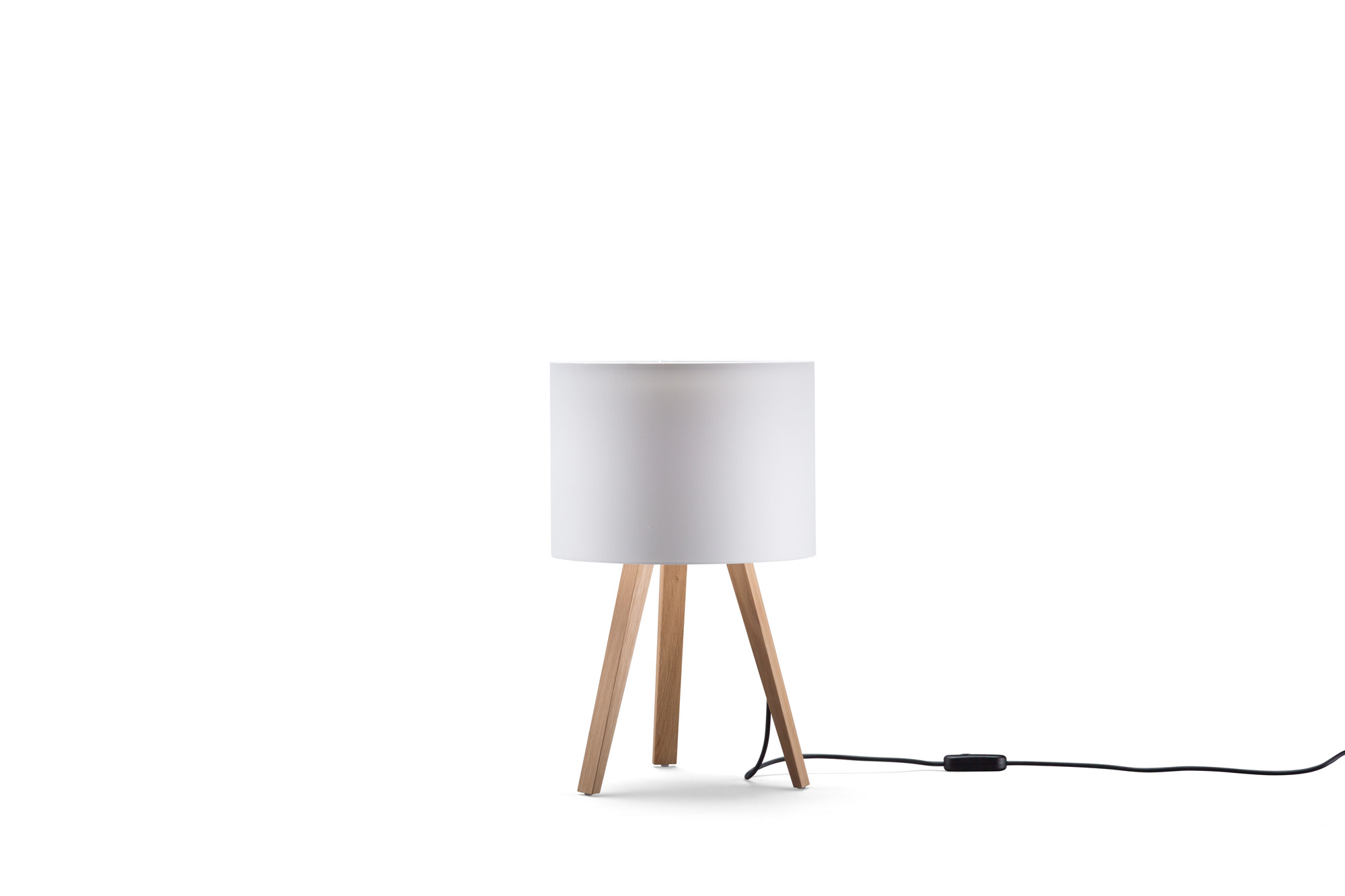 Luca Stand little table lamp natural oak / white Maigrau