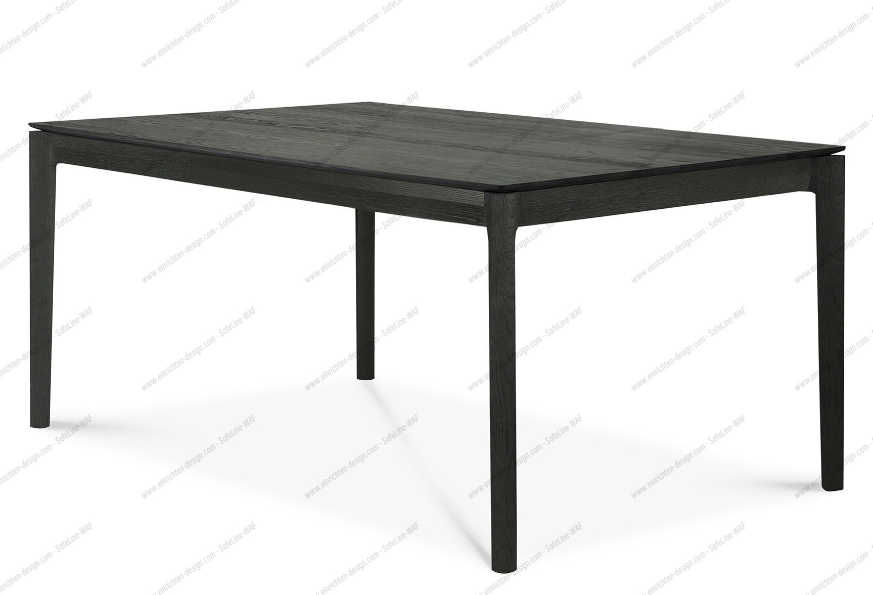 Bok extendable Table oak black - rectangular Ethnicraft