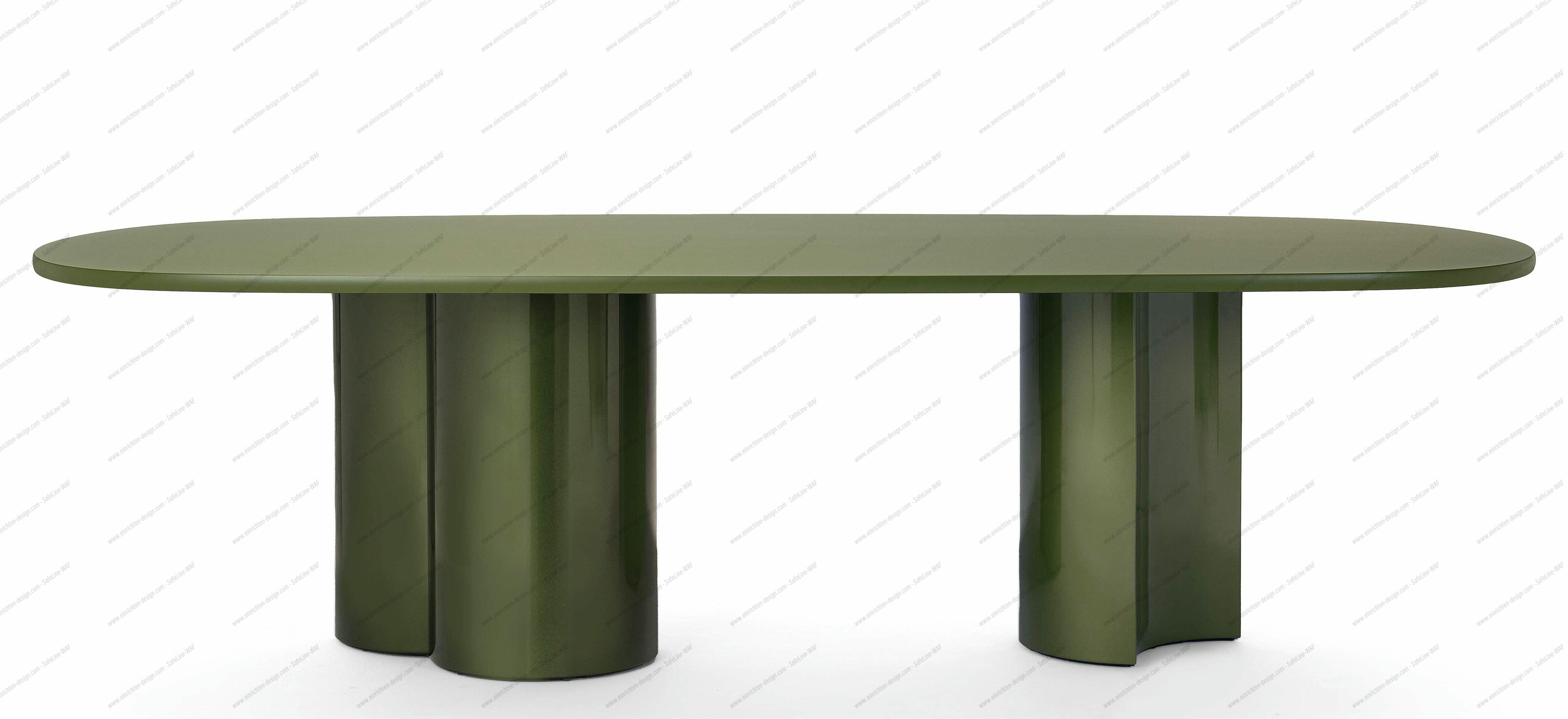2325 Bol dining table W 260 cm Zanotta Algae matt
