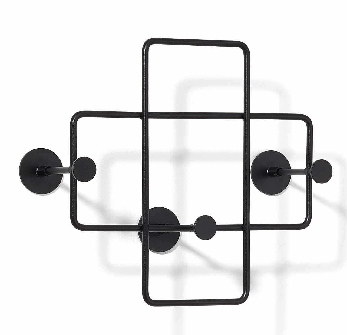 Bazar wall coat rack small black Richard Lampert