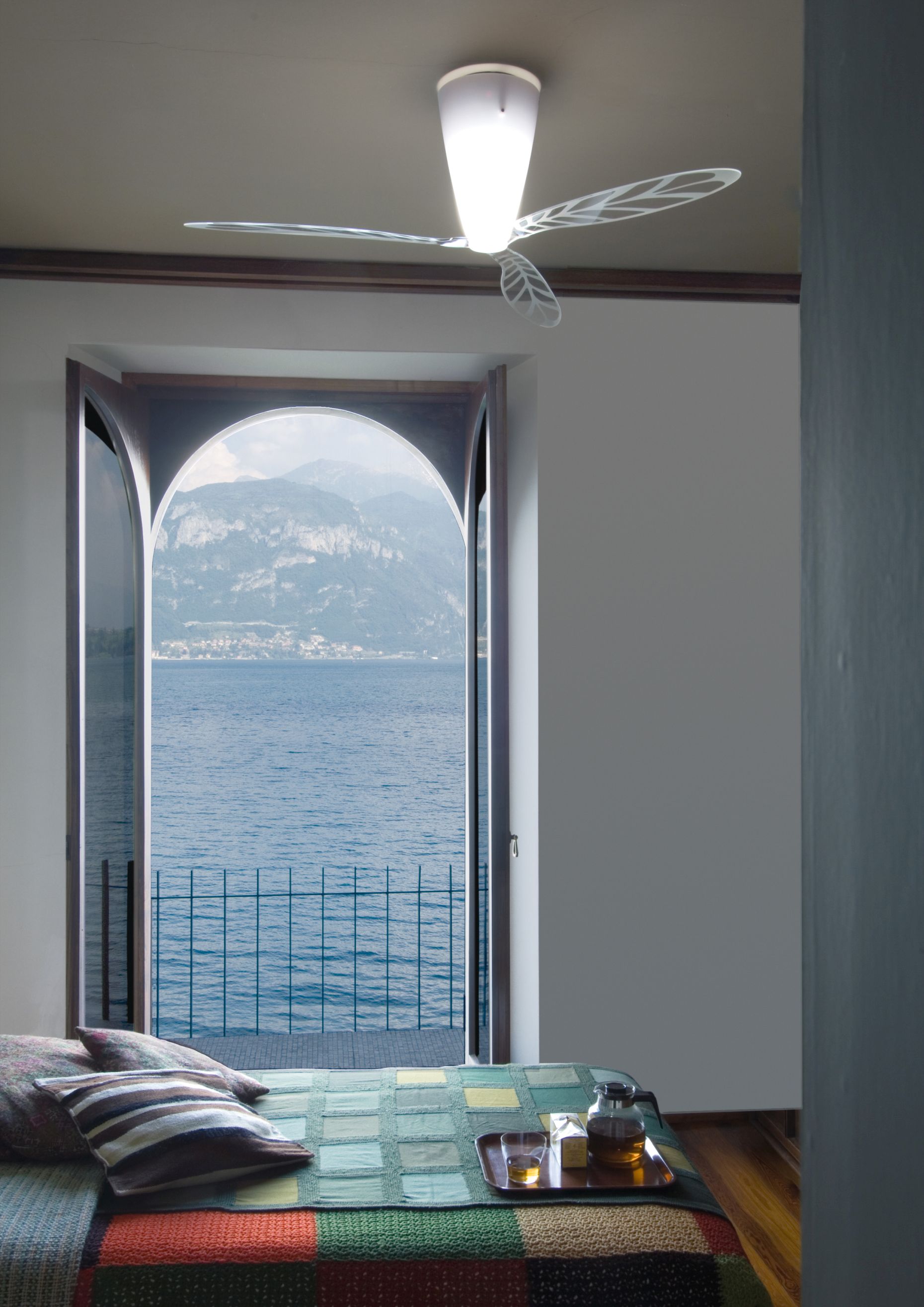 D28 Blow Ceiling Light and Fan Luceplan