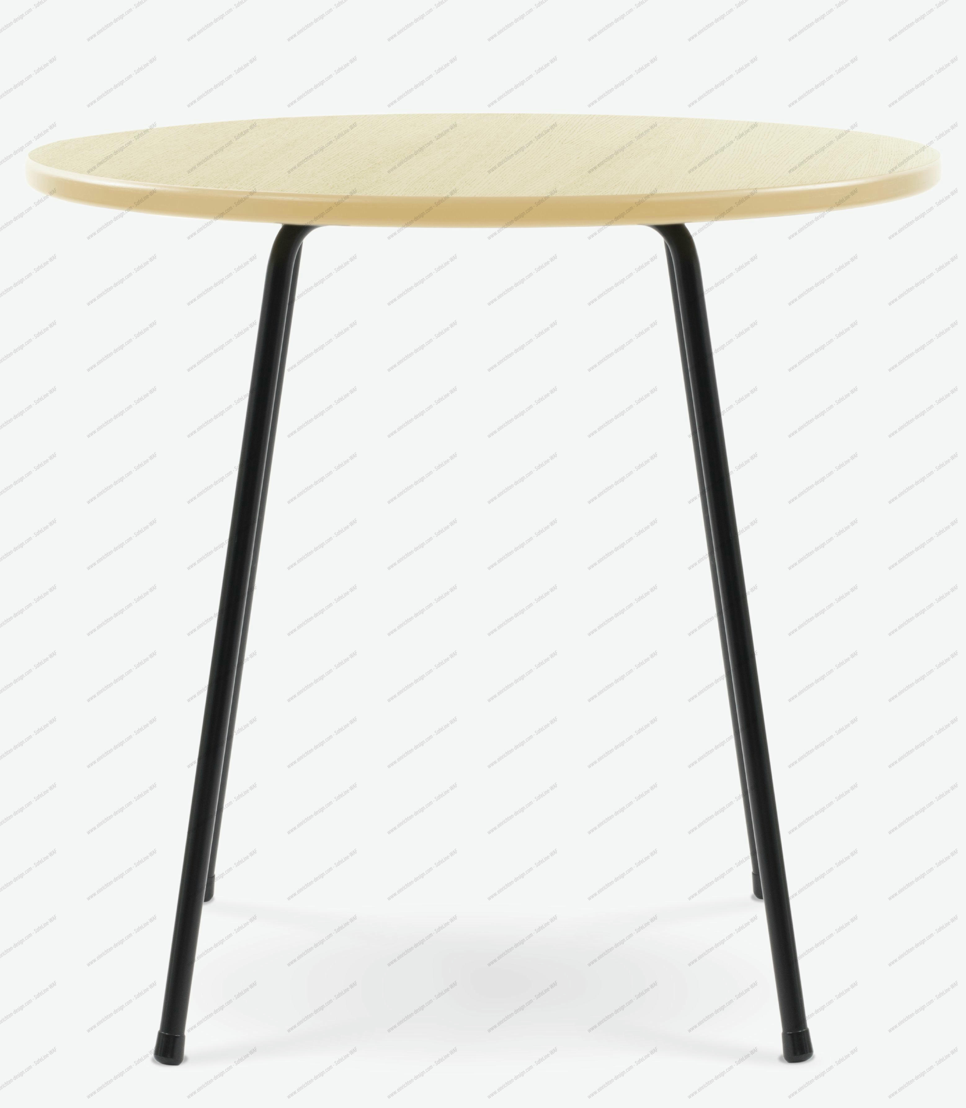 SE 330 café table Wilde+Spieth matt black - clear lacquered ash