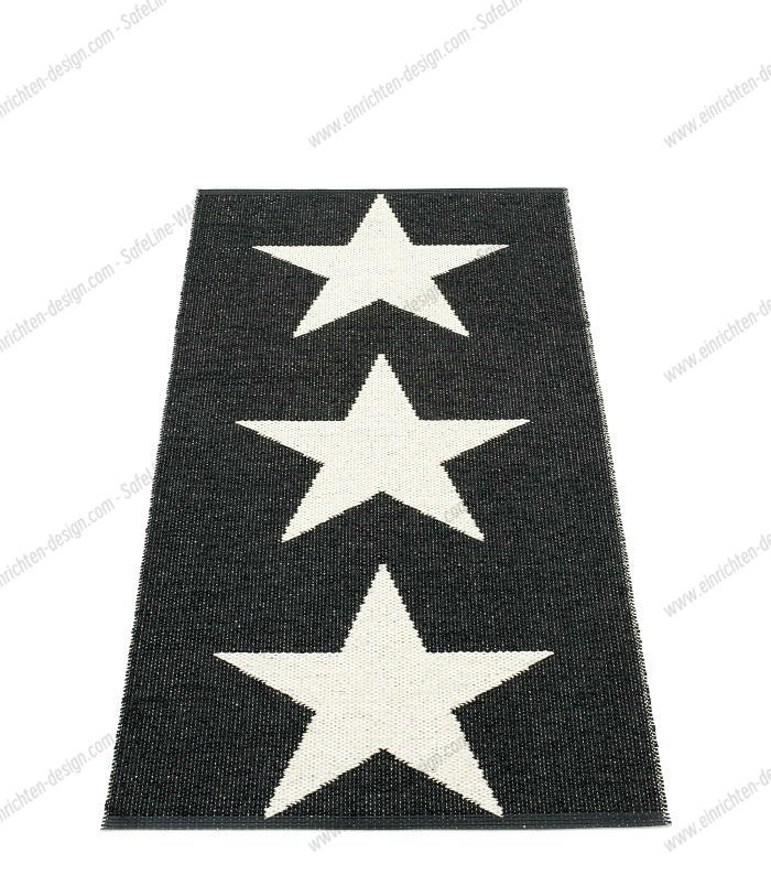 Viggo One Synthetic carpet 70x150 cm Pappelina Black