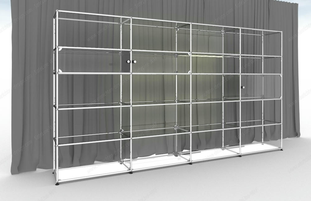 USM Haller E illuminated glas shelf 