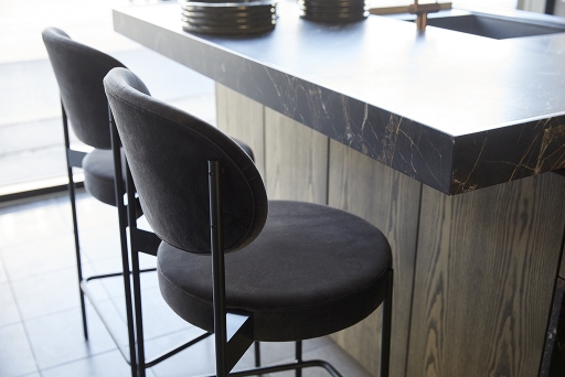 Series 430 Bar Stool Bar stool 75 cm BLACK / REMIX 123 Verpan SINGLE PIECES