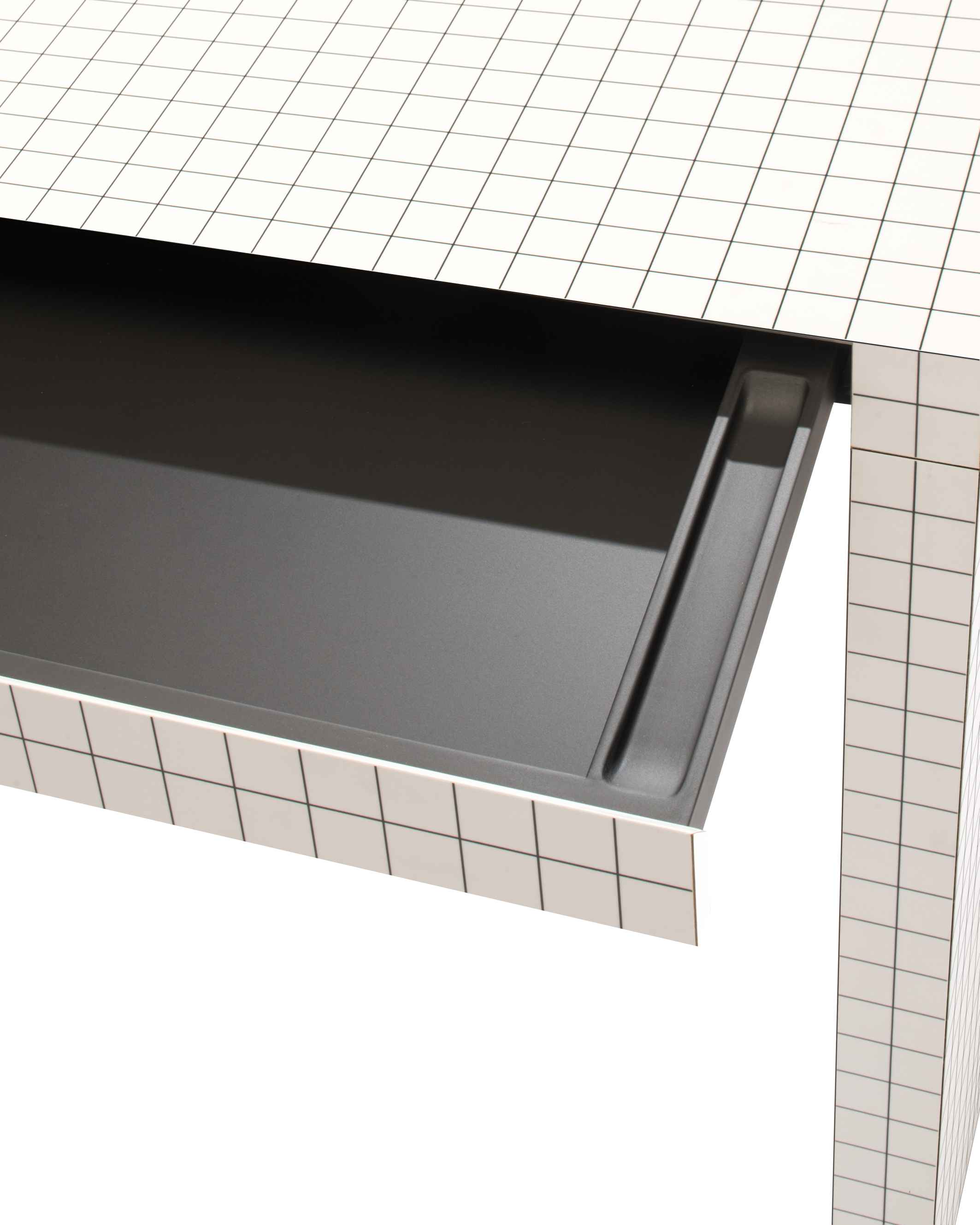 Quaderna table with drawer Zanotta EXHIBITION PIECE