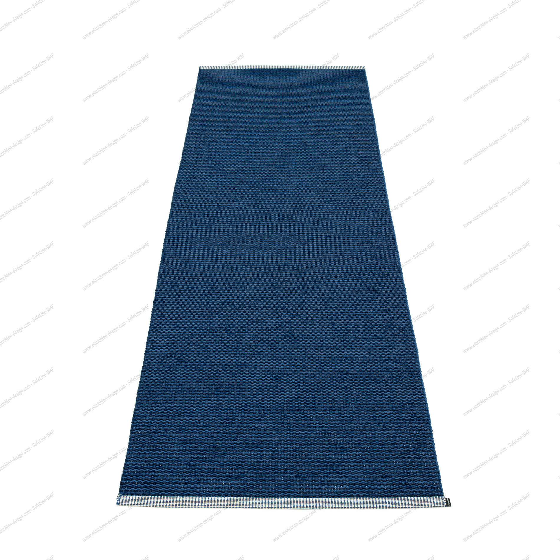 Mono Plastic Carpet 85x260 Pappelina Denim