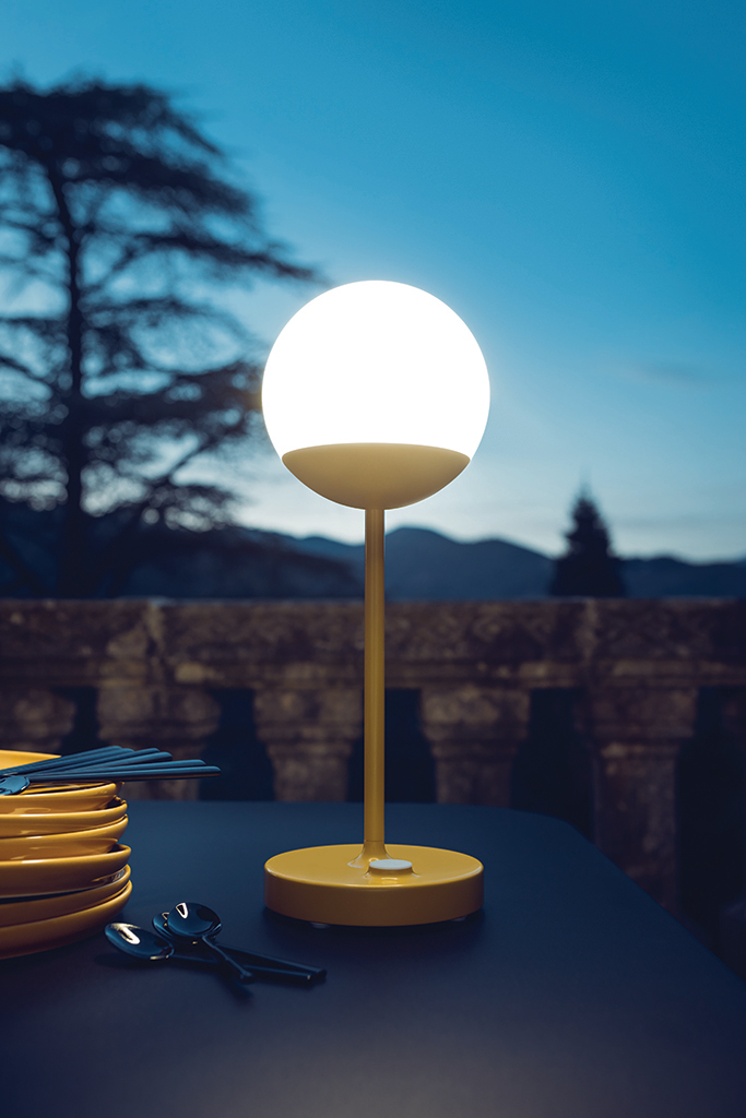 Mooon Table lamp 63 cm Acapulco blue Fermob SINGLE PIECES