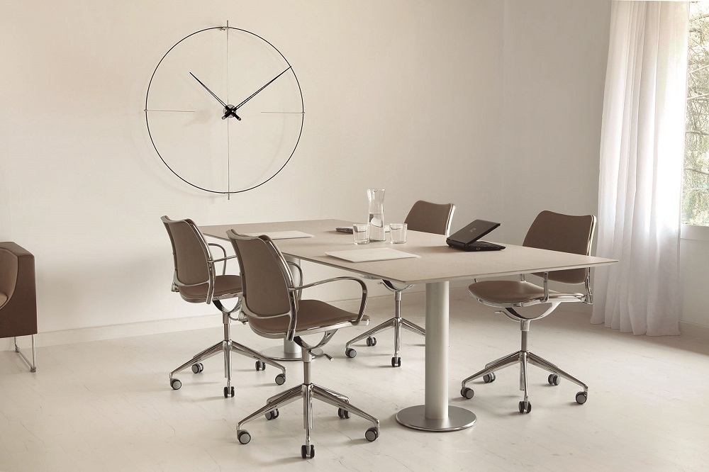 Bilbao N/ L Wall Clock nomon Black-White