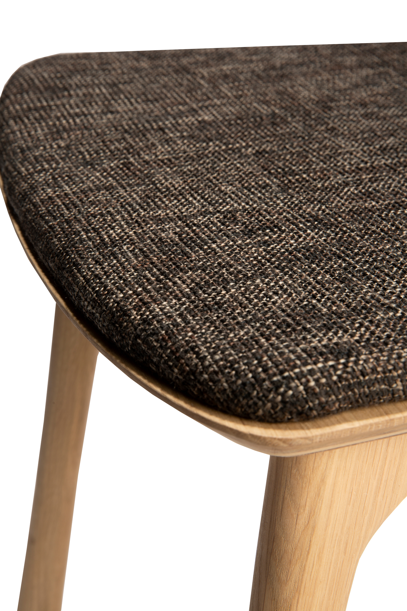 Bok Side Chair with cushions Oak Ethnicraft dark brown