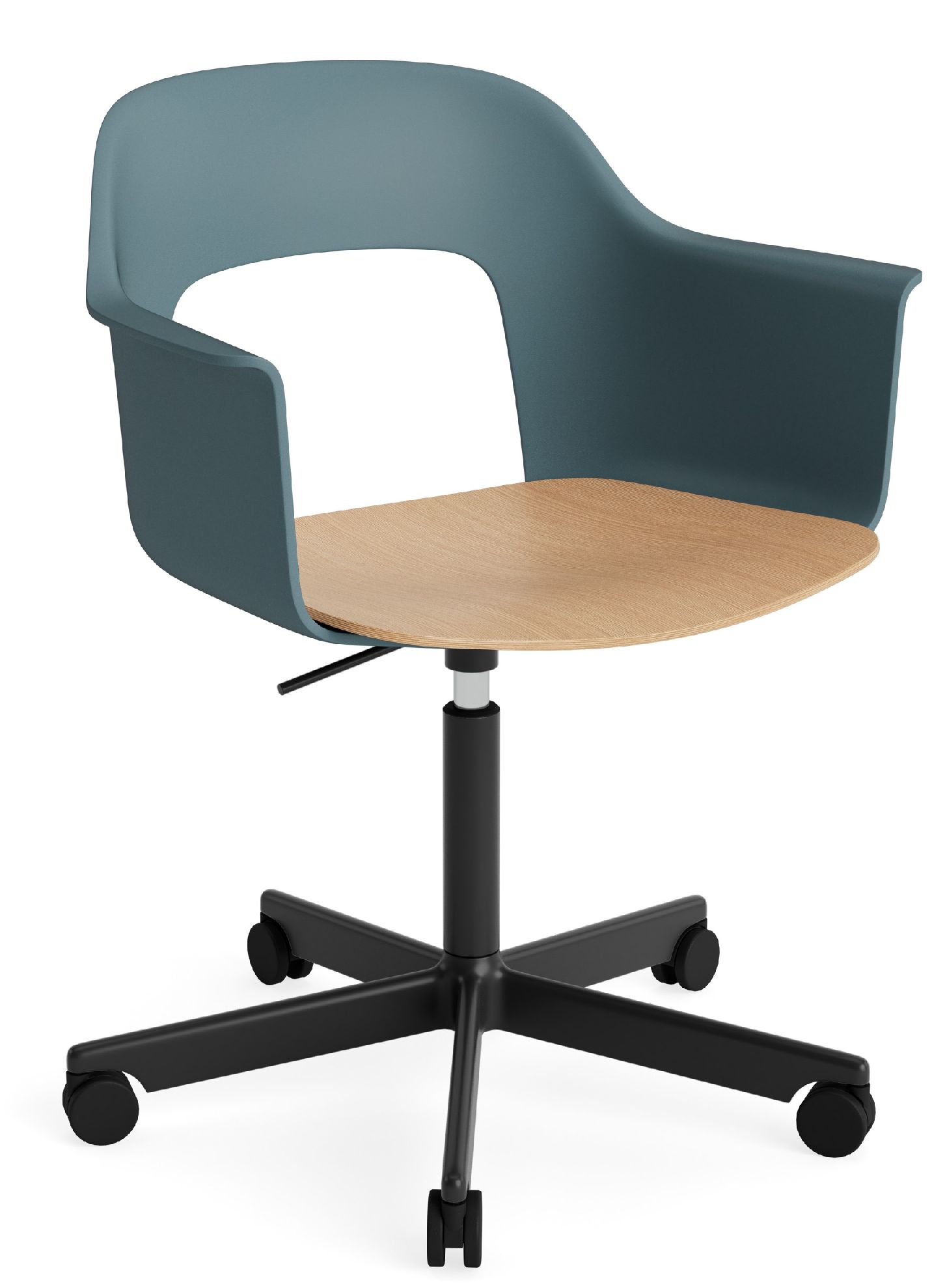 Layout Armchair 242 Armchair 4-star base gas lift with swivel function Hay