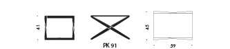 PK 91 / PK91 folding stool Fritz Hansen