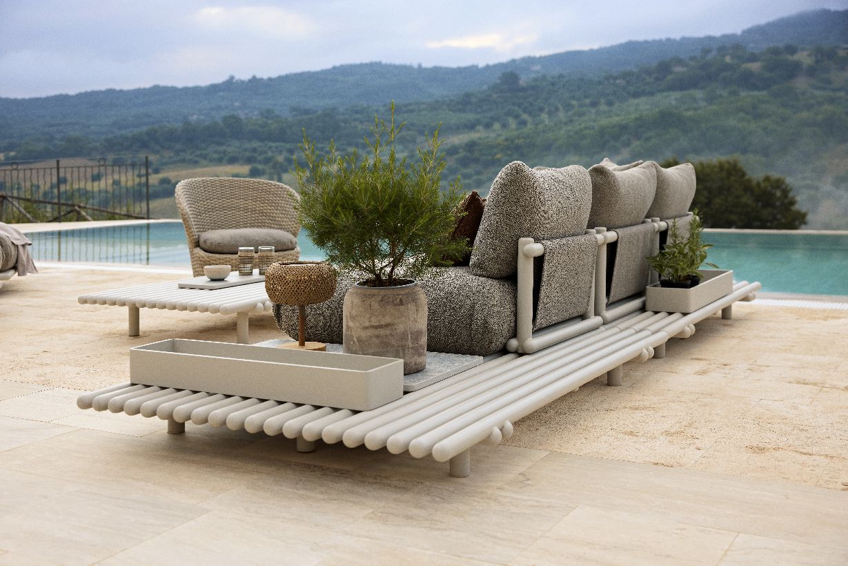STICKS PLATFORM Corner Sofa Large Outdoor Cane-Line