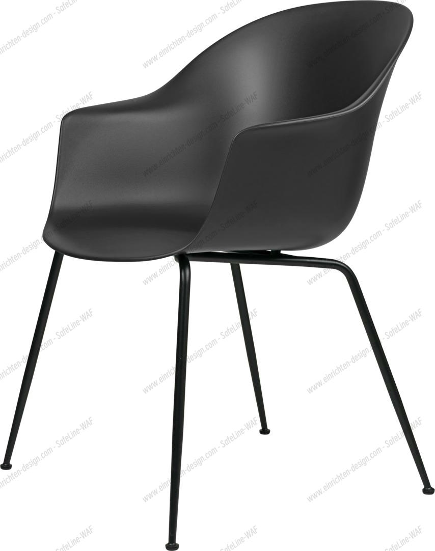Bat Chair Dining Chair Indoor / Outdoor Frame Black Gubi
