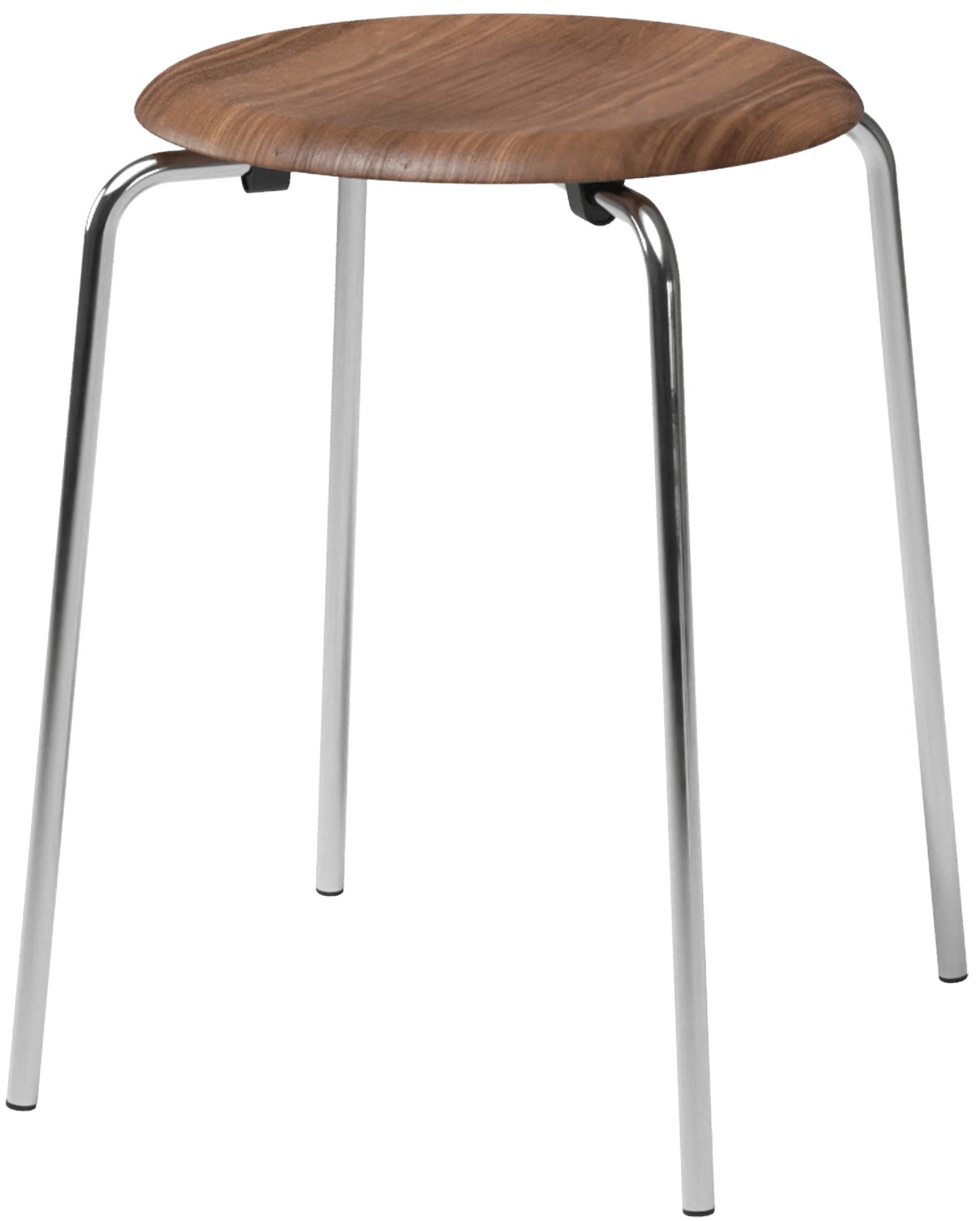 Dot Stool Fritz Hansen Chrome - Walnut