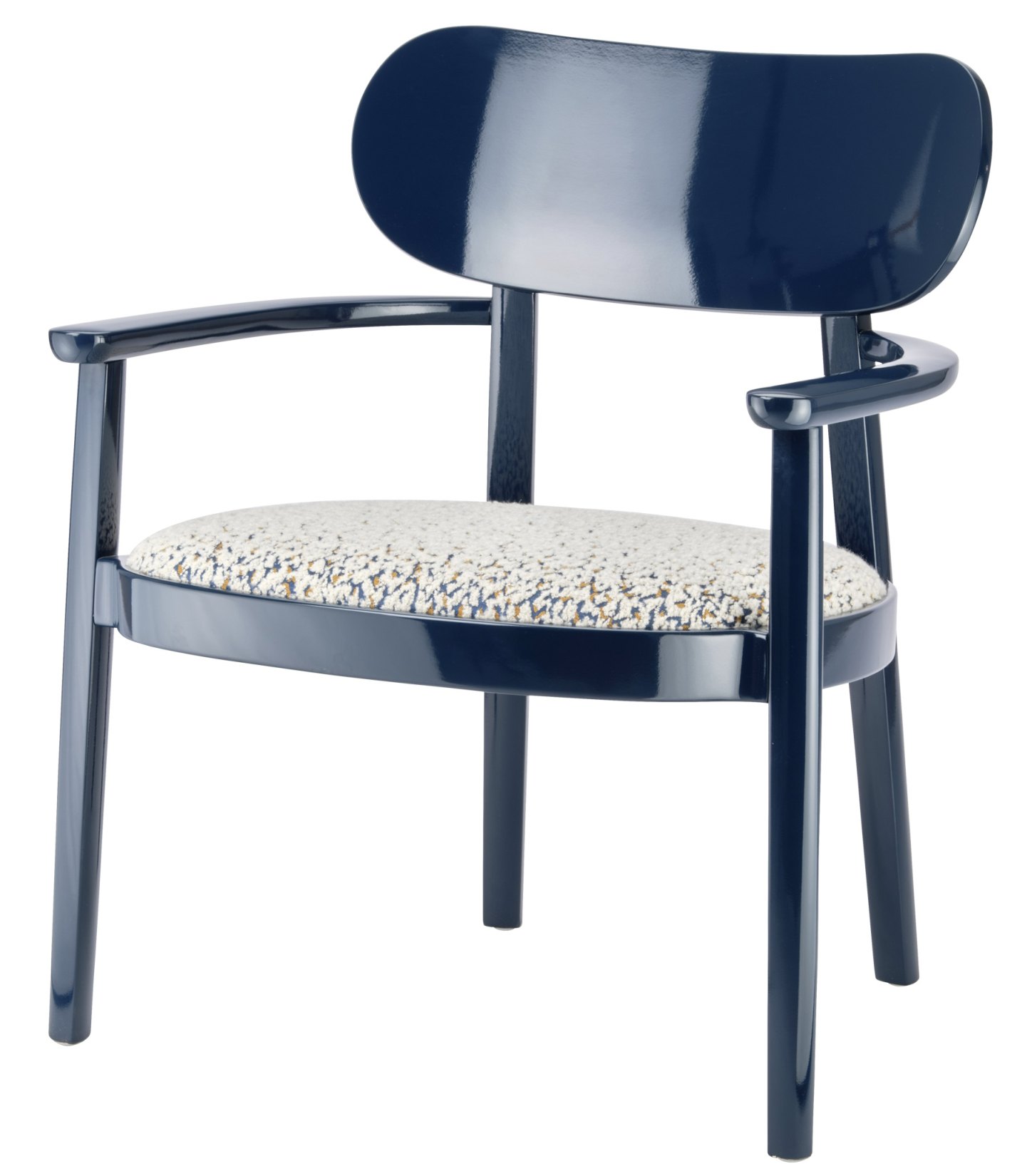 Wooden armchair with armrests 119 SPF Seat upholstered Thonet