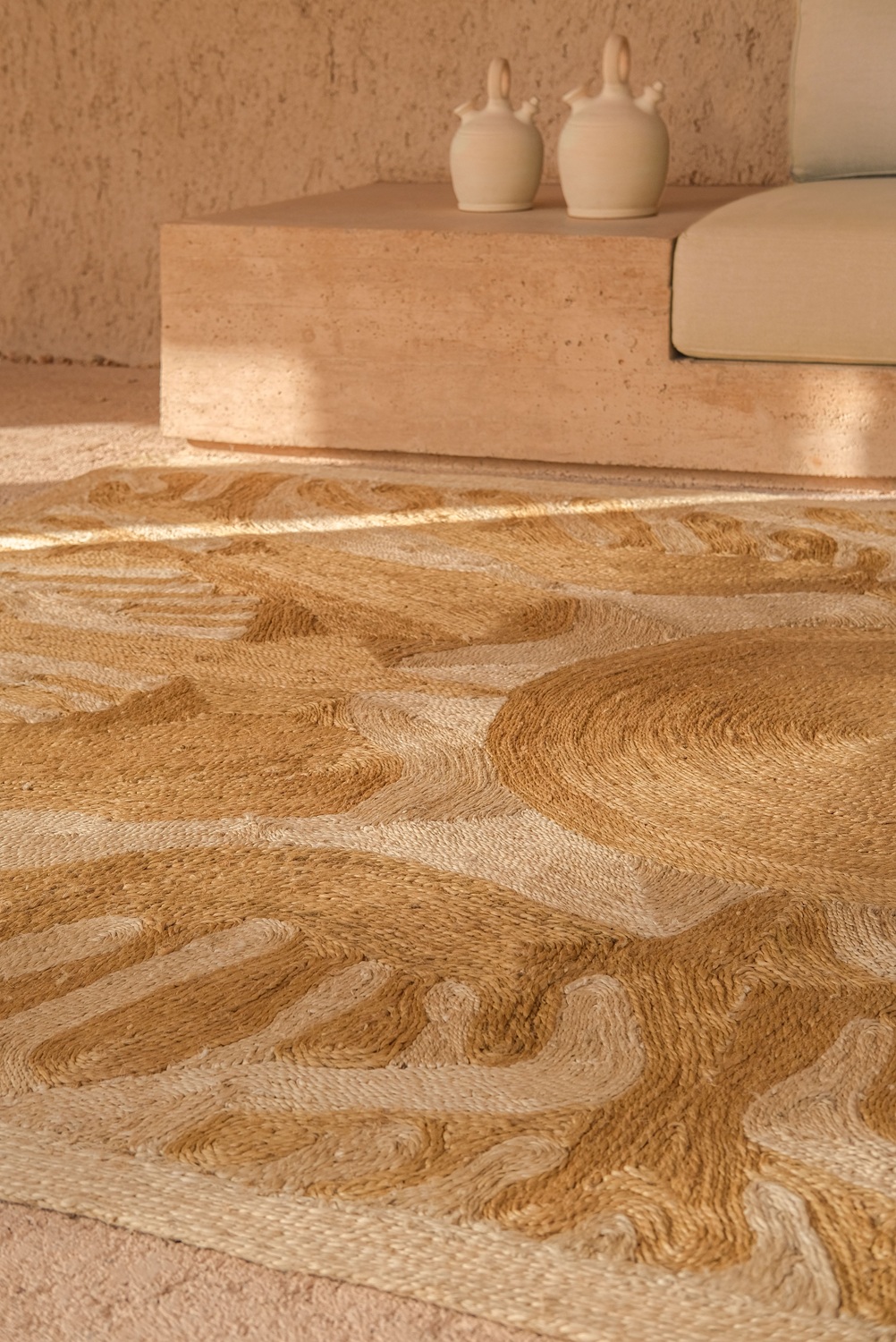 Lucia Eames Sunbirds Carpet Natural Nanimarquina