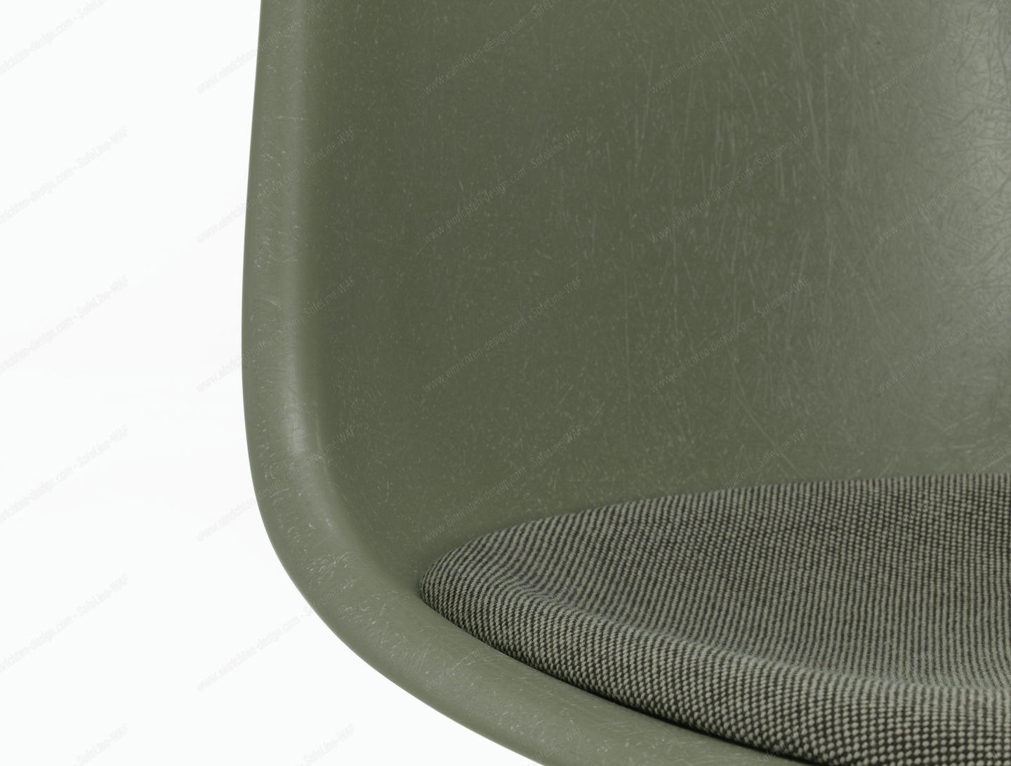 Eames Fiberglass Chair DSR Chair with Seat cushion Vitra