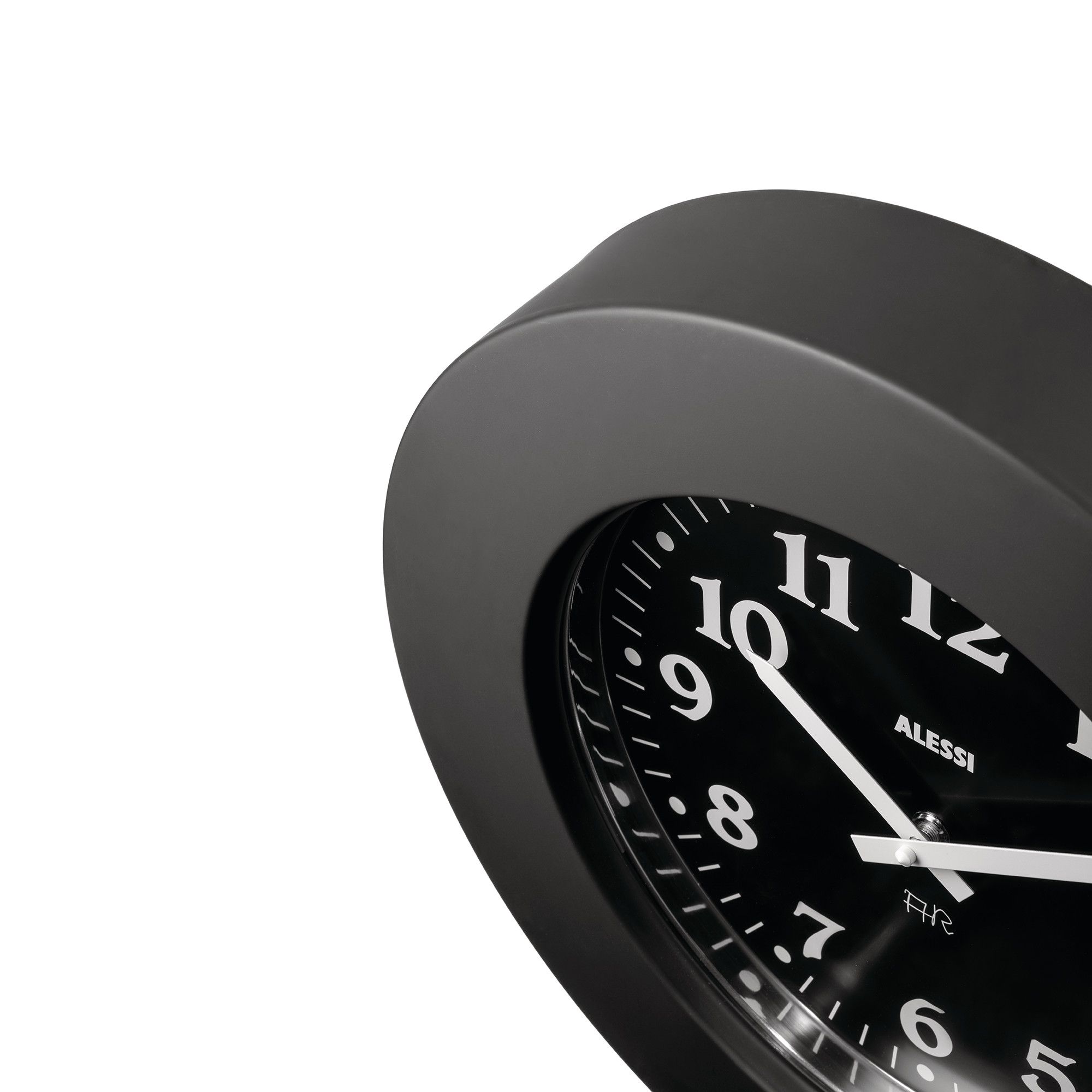 Momento Wall Clock 11 B Black Alessi 