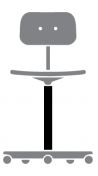 B: 48-61 cm, weiche 1Rollen