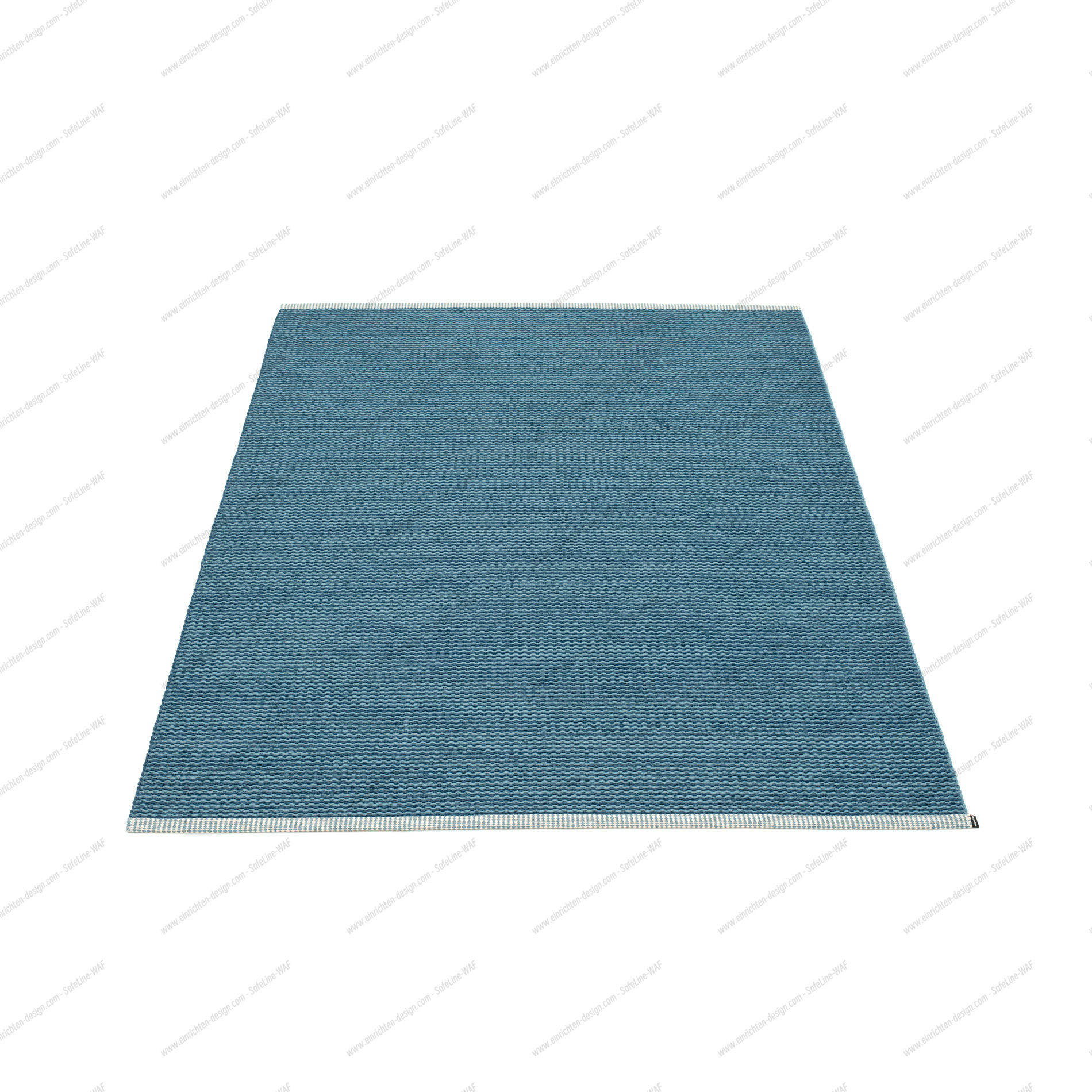 Mono Plastic Carpet 140x200 Pappelina Ocean Blue