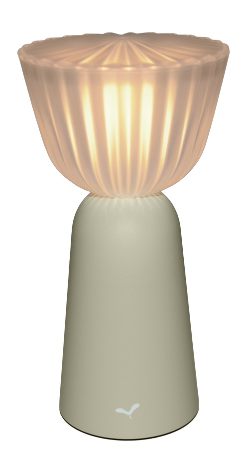 Swiing rechargeable lamp / table lamp Fermob Clay grey Swiing Akkuleuchte Lehmgrau von Fermob: Moderne Tischleuchte mit warmem Lichtschein.