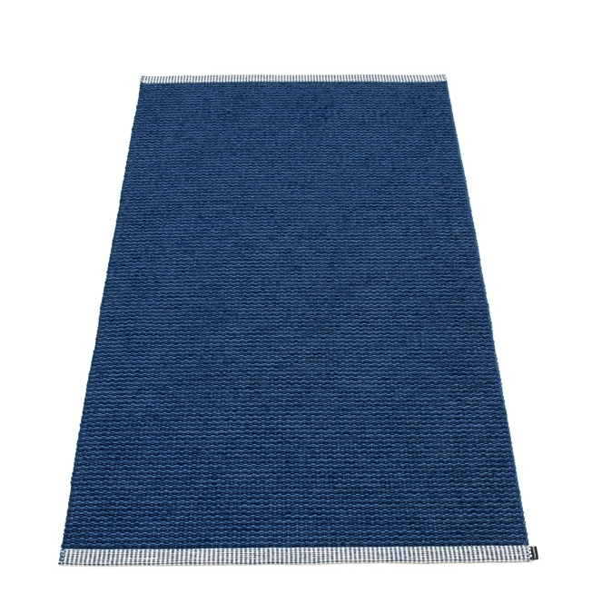 Mono Plastic Carpet 85x160 Pappelina Denim