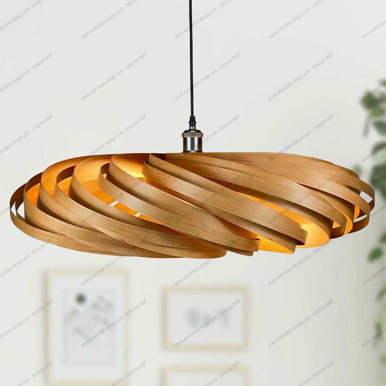 Veneria Pendant lamp Ø70 cm Cherry tree Gofurnit