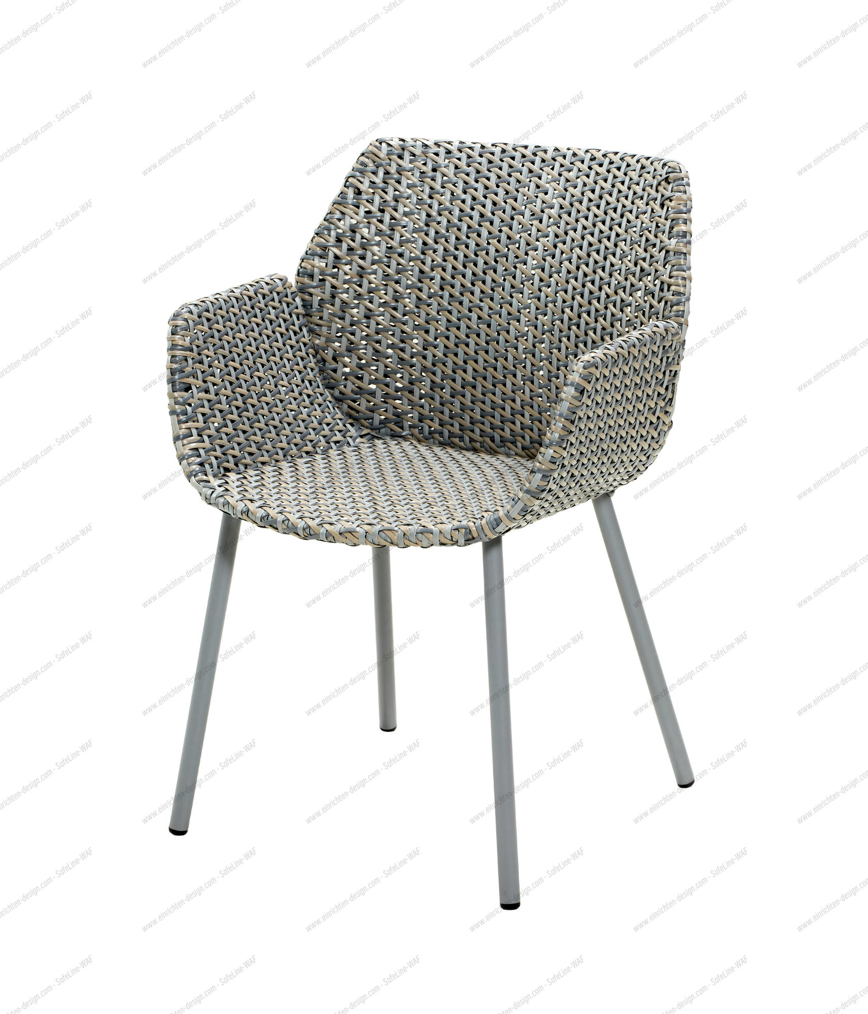 Vibe Outdoor Armchair Cane-Line light gray / gray / taupe