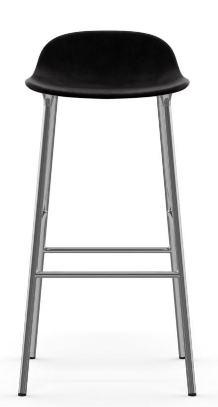 Form Barstool  H 75 cm Steel Upholstered Normann Copenhagen
