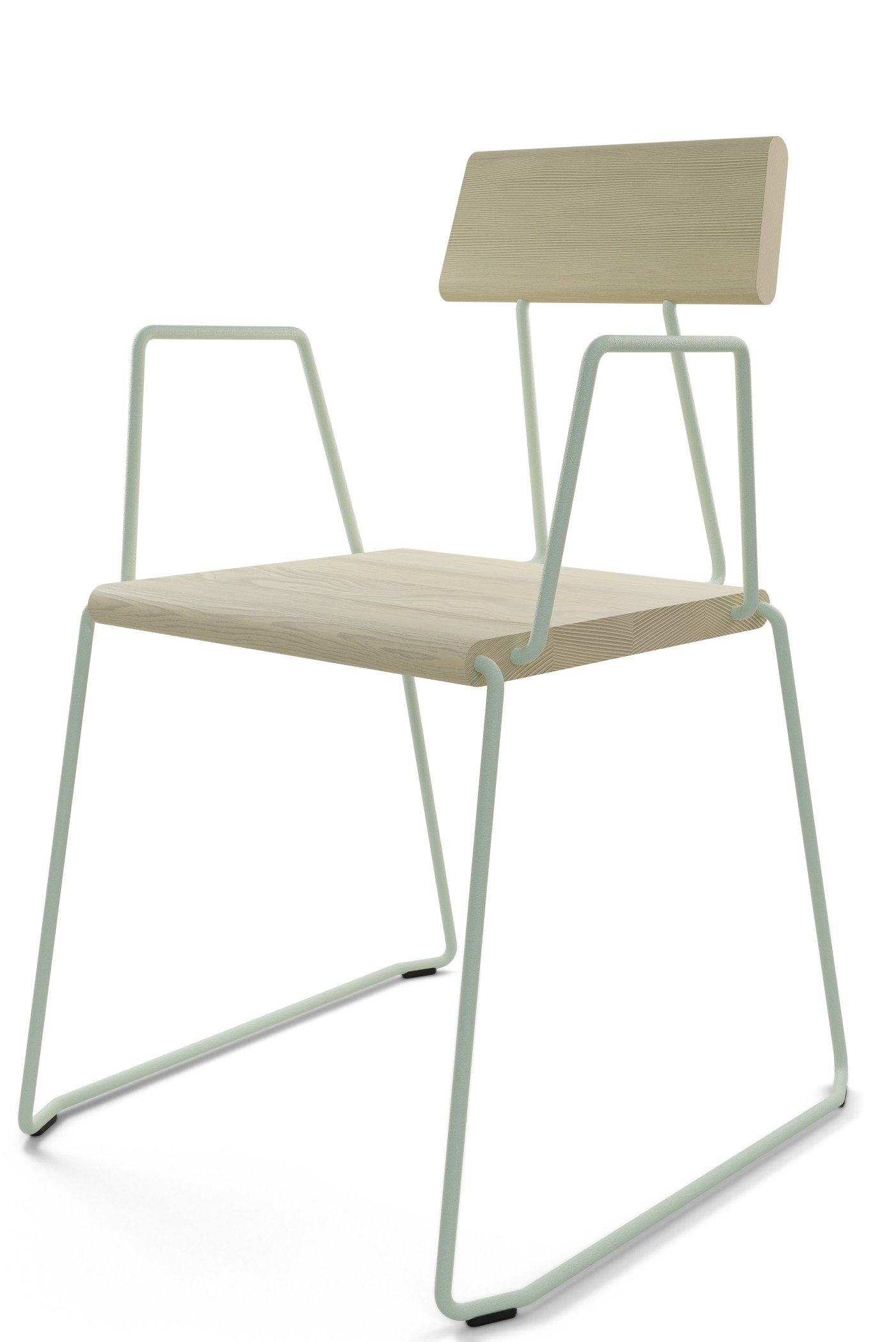 D:006 Chair with Armrests White Fuchs & Habicht