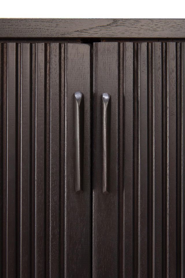 Roller Max Sideboard with 2 Doors Teak Black Ethnicraft