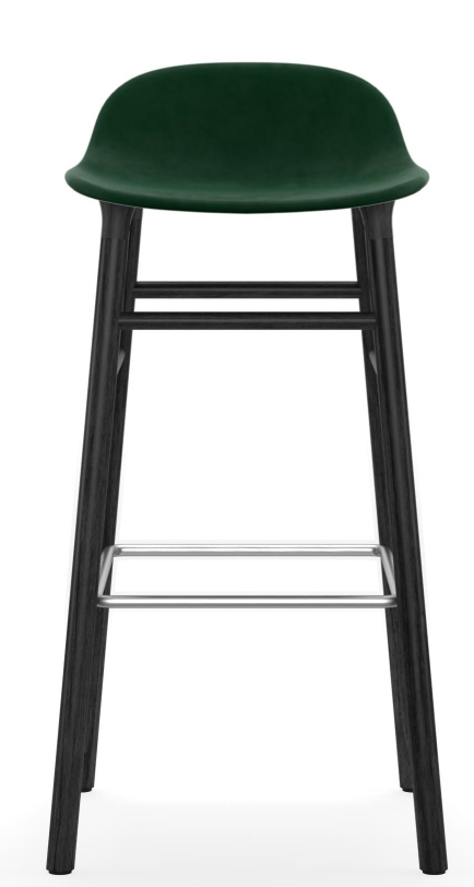 Form Barstool  H 75 cm Oak Upholstered Normann Copenhagen