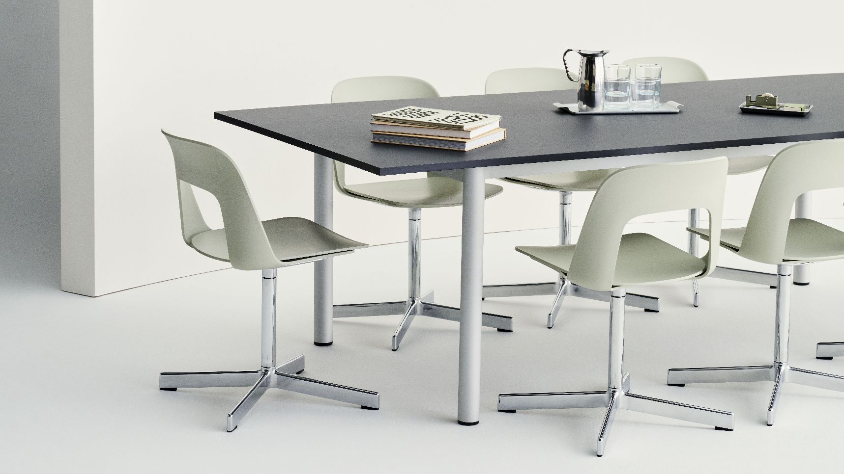 Layout Side Chair 131 4-star swivel base chair Hay  