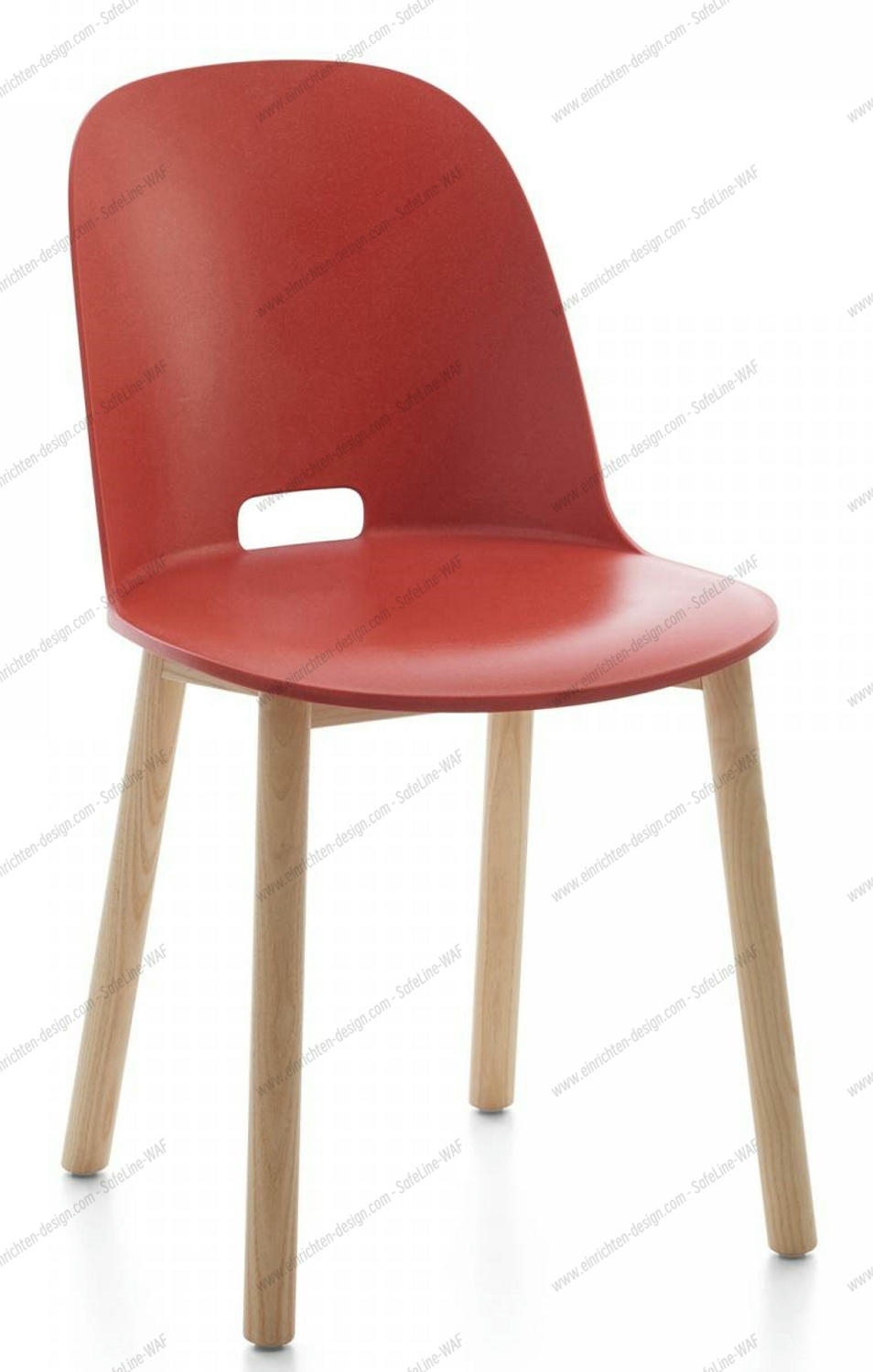 Alfi Chair Stuhl hoher Rücken Emeco-rot