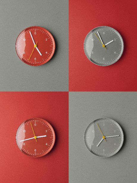 Wall Clock Hay Brown