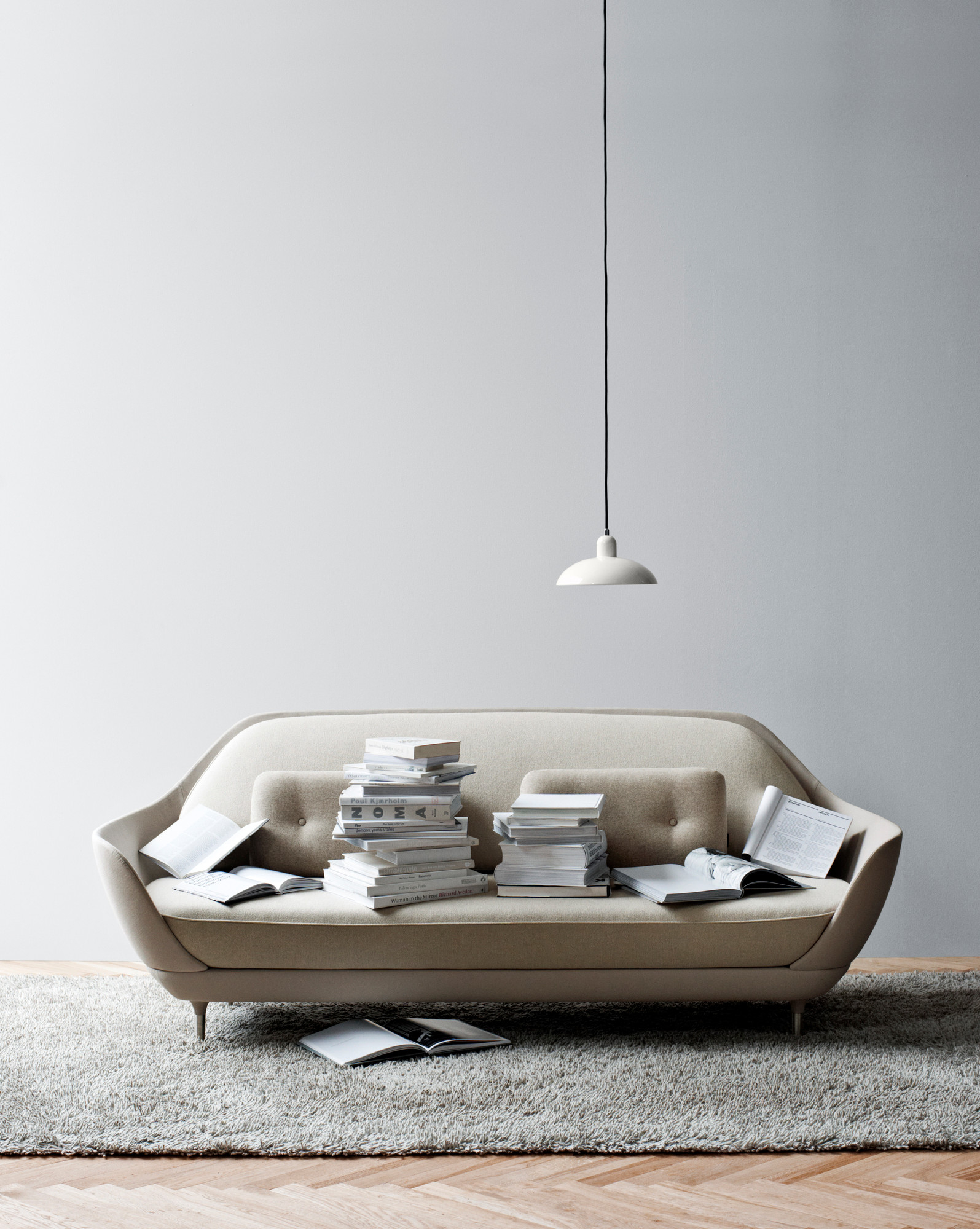 6631 P Pendant lamp KAISER idell White Fritz Hansen SINGLE PIECES