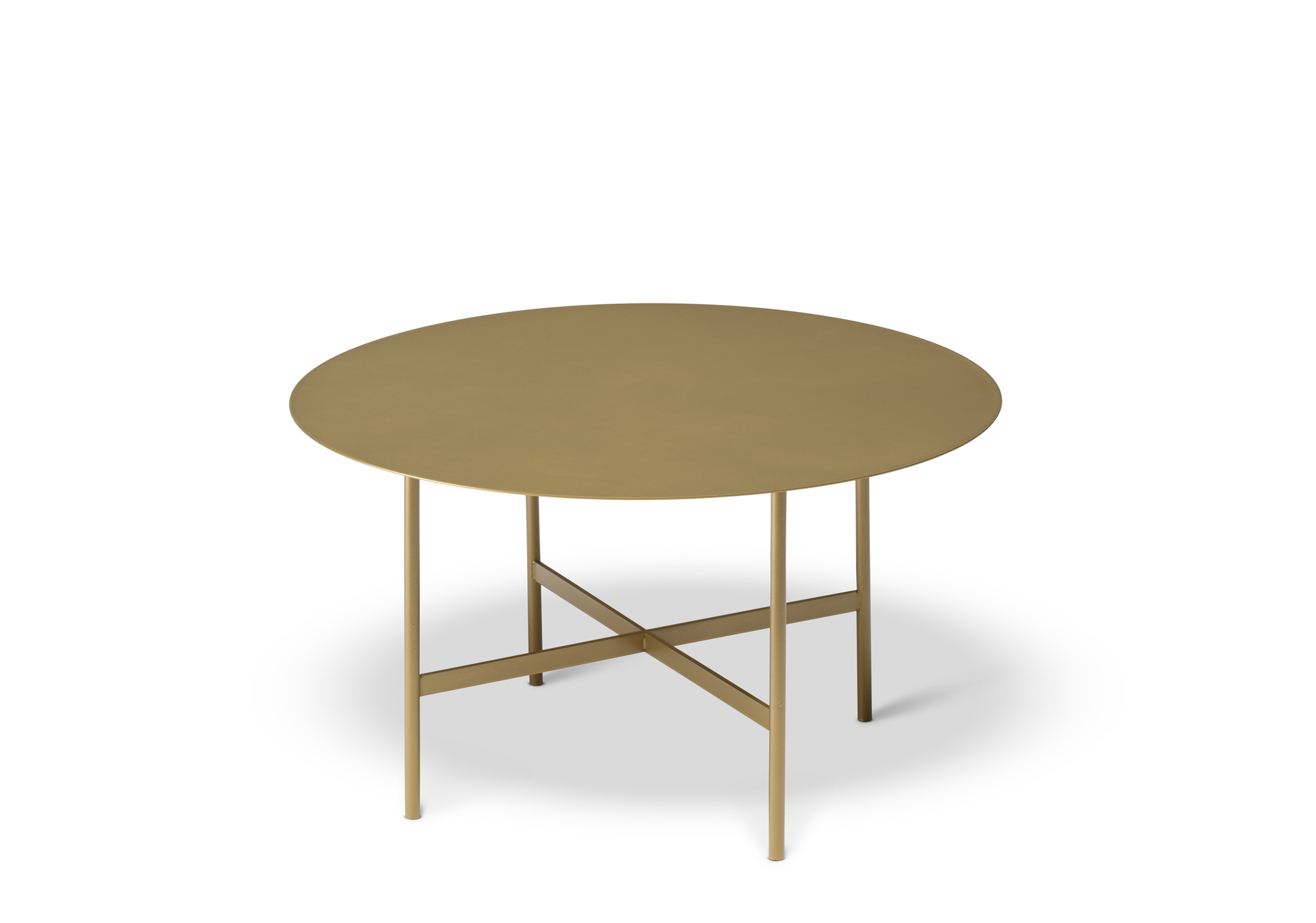 BETA coffee and side table, large, brass Müller Möbelfabrikation