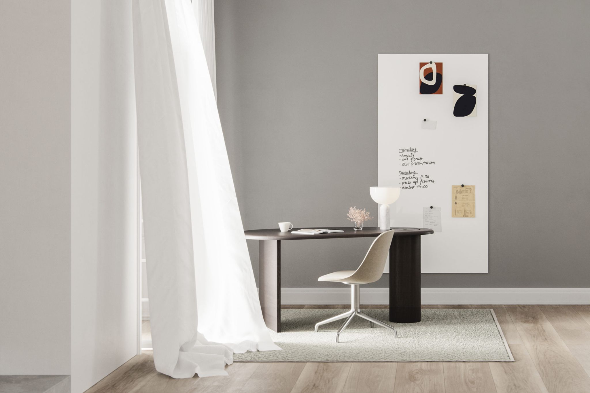 Chat Board Elements Wall Glass Board Magnetic  