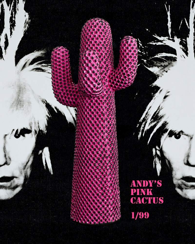 ANDY WARHOL X GUFRAM Andy's Cactus Wardrobe Gufram LIMITED EDITION SINGLE PIECES