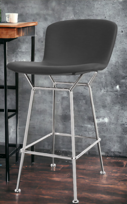 Bertoia Bar Stool core leather Knoll International